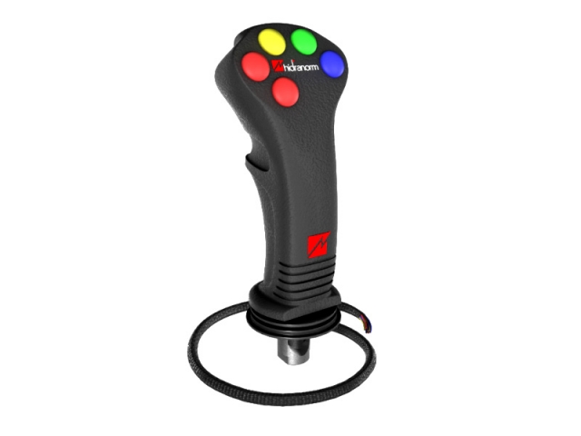 Joystick 5 comenzi electrice pentru distribuitor hidraulic